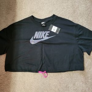 NWT Black Nike Crop Top